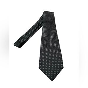 Lauren Ralph Lauren Black  Purple White Patterned Tie
